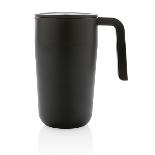 GRS Recycled PP and SS mug with handle GRS Recycled PP and SS mug with handle