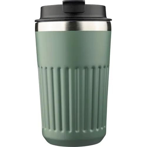 Tazza termica da viaggio in acciaio inox riciclato doppia parete 400 ml Chiara Tazza termica da viaggio in acciaio inox riciclato doppia parete 400 ml Chiara