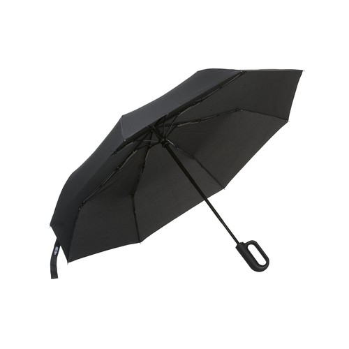 Parapluie automatique en R-PET avec poignée à mousqueton Parapluie automatique en R-PET avec poignée à mousqueton