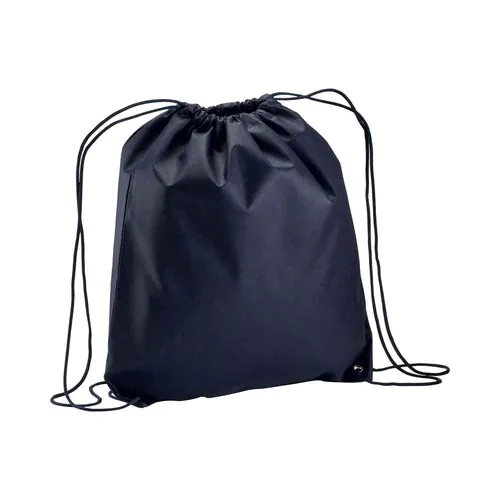 Sac à dos en TNT 80g/m2 avec fermeture réglable à cordon et angles renforcés Sac à dos en TNT 80g/m2 avec fermeture réglable à cordon et angles renforcés