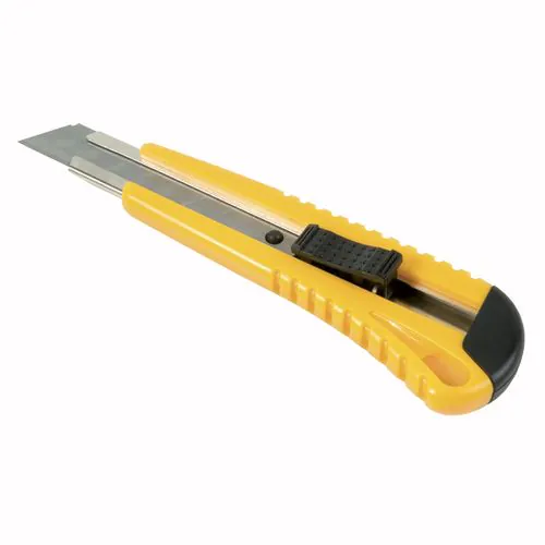 ABS Stanley knife with locking mechanism, medium ABS Stanley knife with locking mechanism, medium