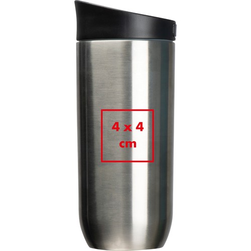 Taza isotérmica de 500 ml con botón de cierre