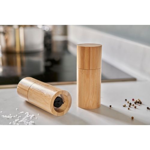 Bamboo spice mill set Christine