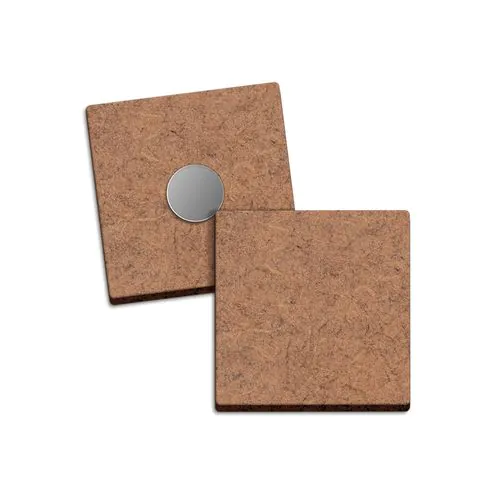 CUSTOM MDF MAGNET, 3 MM THICK, WITH REAR NEODYMIUM MAGNET Ø13 ° 1 MM (MAX. 20 CM