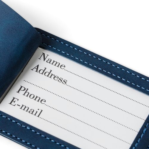 Recycled PU passport holder and luggage label Zani Recycled PU passport holder and luggage label Zani