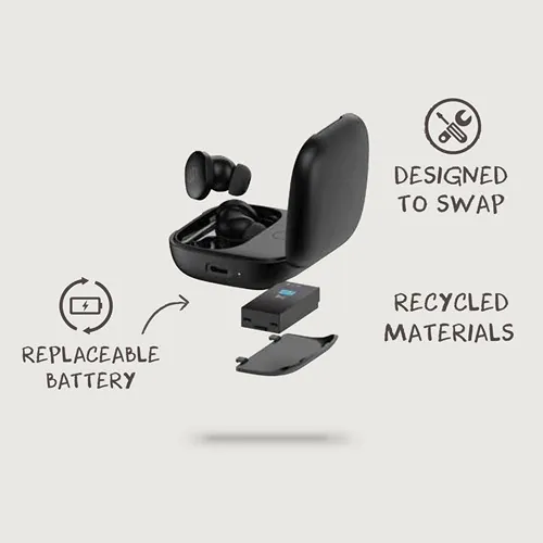 Écouteurs sans fil réparables en plastique RCS Lakewood Écouteurs sans fil réparables en plastique RCS Lakewood