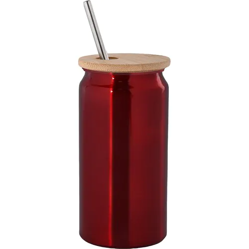 380 ML MUG IN RECYCLED ALUMINIUM, BAMBOO AND STAINLESS STEEL