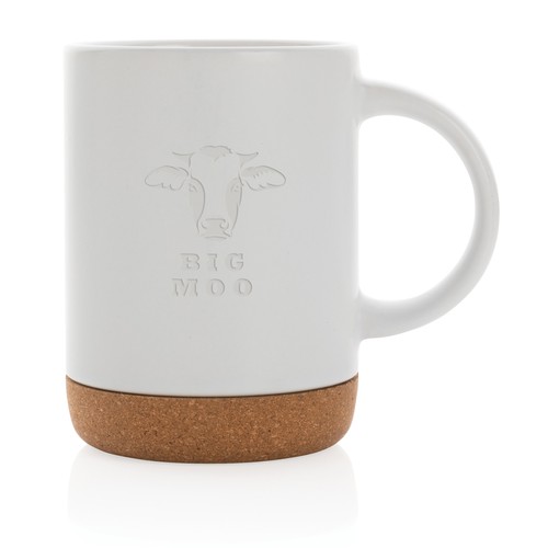 Taza de cerámica con base de corcho 280ml. Taza de cerámica con base de corcho 280ml.