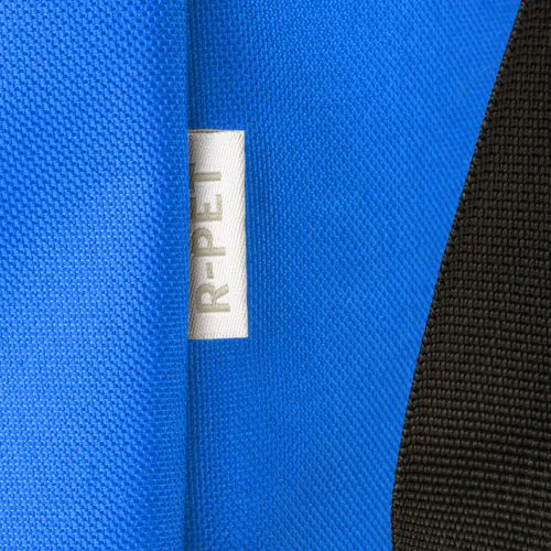Recycled polyester R-PET PC (17") backpack with exterior zippered pocket