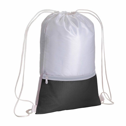 210T polyester backpack with coloured zip pocket and drawstring closure 210T polyester backpack with coloured zip pocket and drawstring closure