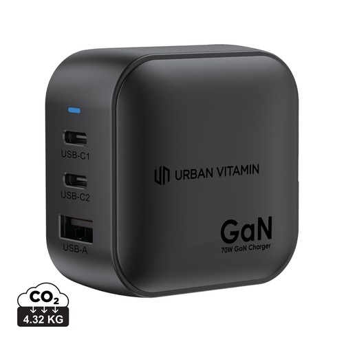 Chargeur 70W GaN en plastique RCS Urban Vitamin Santa Cruz Chargeur 70W GaN en plastique RCS Urban Vitamin Santa Cruz