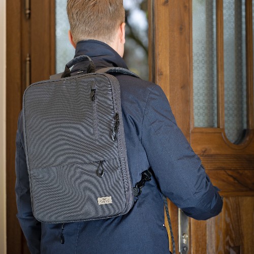 Blue Cycle Erweiterbarer Rucksack TROIKA BLUE CYCLE EXPANDABLE Blue Cycle Erweiterbarer Rucksack TROIKA BLUE CYCLE EXPANDABLE