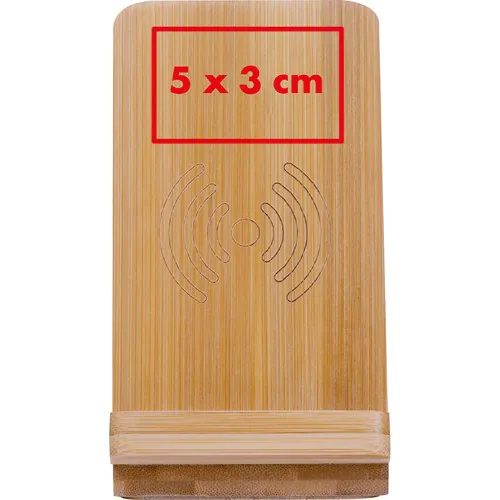Bamboo wireless charger with pen holder Bamboo wireless charger with pen holder
