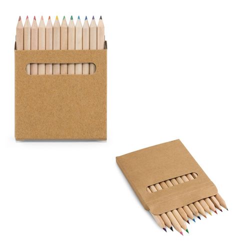 COLOURED. Scatola con 12 matite colorate