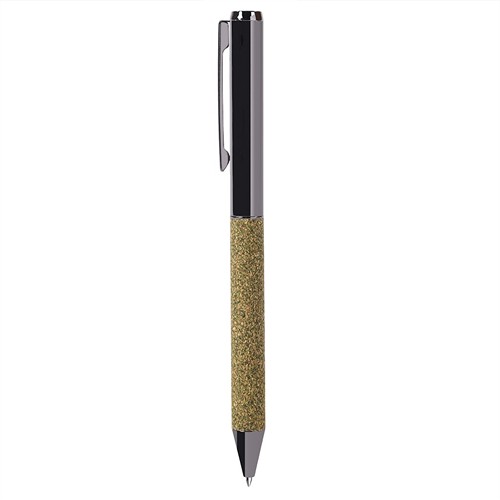 BALLPOINT PEN WITH TEA CASE MADE OF METAL PAPER AND TEA GROUNDS BALLPOINT PEN WITH TEA CASE MADE OF METAL PAPER AND TEA GROUNDS