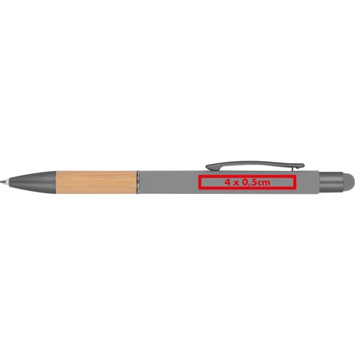 Ball pen with bamboo grip zone Ball pen with bamboo grip zone