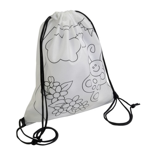 5 wax with cylindrical cross-sections, in non-woven colorable mini bagpack