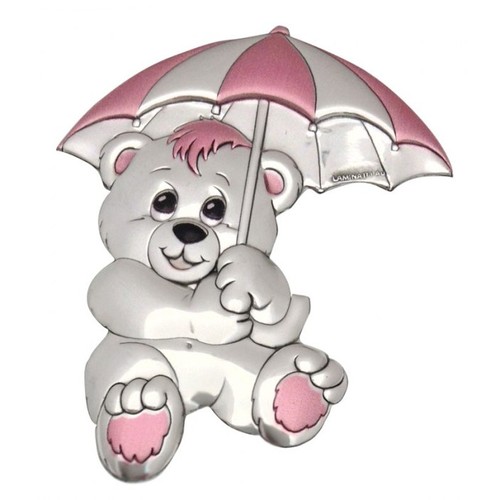 BLAZON BEAR PINK UMBRELLA - mm 61x80 BLAZON BEAR PINK UMBRELLA - mm 61x80
