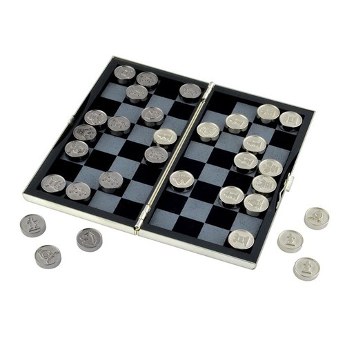 DRAUGHTS & CHESS TRAVEL LUX BOX-125x125 DRAUGHTS & CHESS TRAVEL LUX BOX-125x125