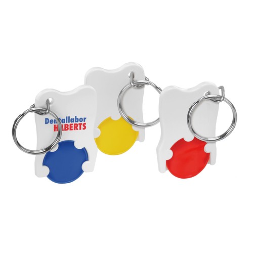 Chip holder with 1€ chip "tooth"