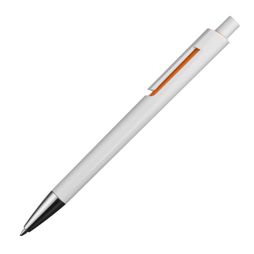 Stylo bille blanc avec applications colorées Stylo bille blanc avec applications colorées