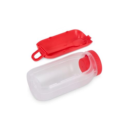 All-in-One Lunch Bowl Container with Sauce Compartment & Spoon-fork All-in-One Lunch Bowl Container with Sauce Compartment & Spoon-fork