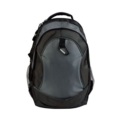 1680D polyester 4-pocket backpack (two mesh side pockets) with snap hook 1680D polyester 4-pocket backpack (two mesh side pockets) with snap hook