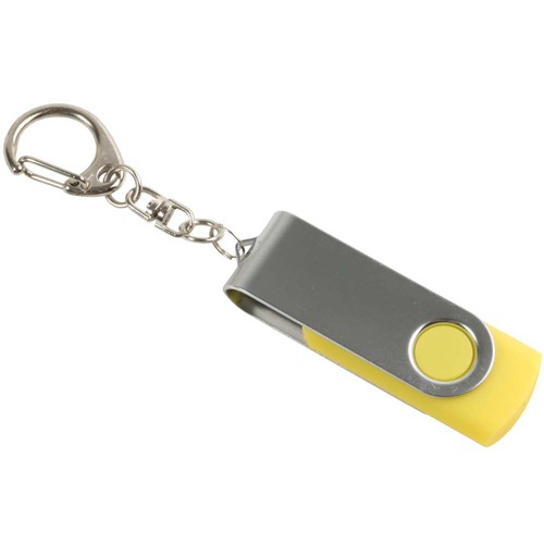 Chiavetta girevole USB 4Gb ABS gommata/Metallo Possibilità di import su richiesta a parti