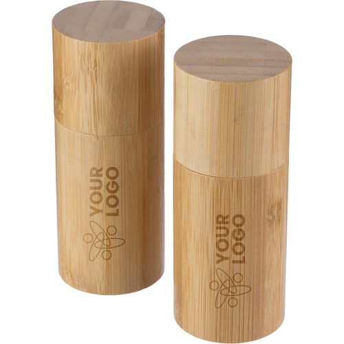 Bamboo spice mill set Christine