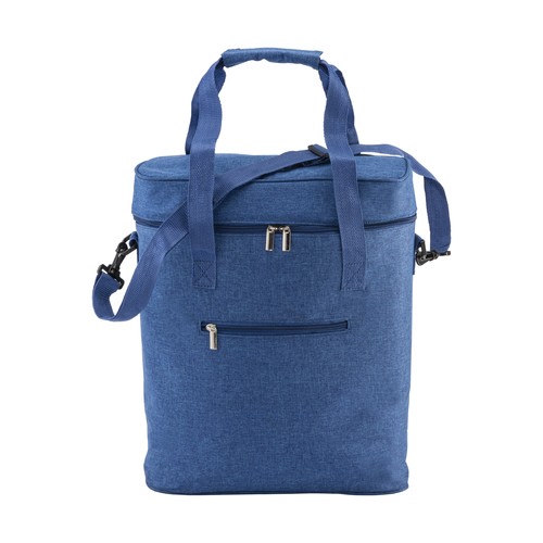 Borsa termica in r-pet melange con interno bianco in PEVA.
