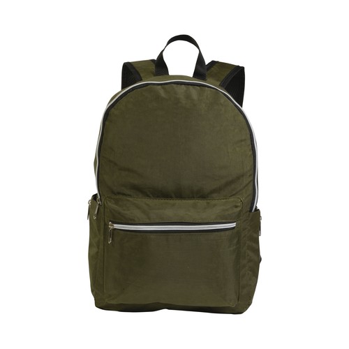420D nylon 4-pocket backpack (two mesh side pockets with zipped closure). Straps 420D nylon 4-pocket backpack (two mesh side pockets with zipped closure). Straps