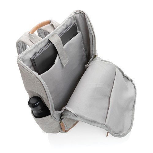 Impact AWARE™ 16 oz. recycled canvas 15" laptop backpack Impact AWARE™ 16 oz. recycled canvas 15" laptop backpack