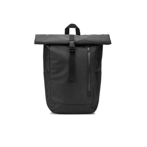 OSASCO BPACK. Sac à dos à roulettes avec système de fermeture à glissière permettant de rouler la partie supérieure pour l'adapter au volume du sac à dos, fabriqué en polyester recyclé 600D OSASCO BPACK. Sac à dos à roulettes avec système de fermeture à glissière permettant de rouler la partie supérieure pour l'adapter au volume du sac à dos, fabriqué en polyester recyclé 600D