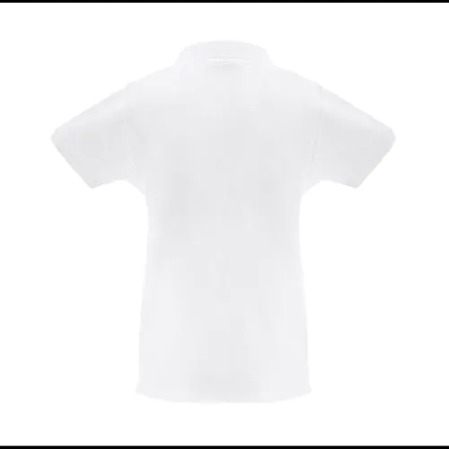THC MONACO WOMEN WH. Polo da donna a maniche corte in cotone piqué