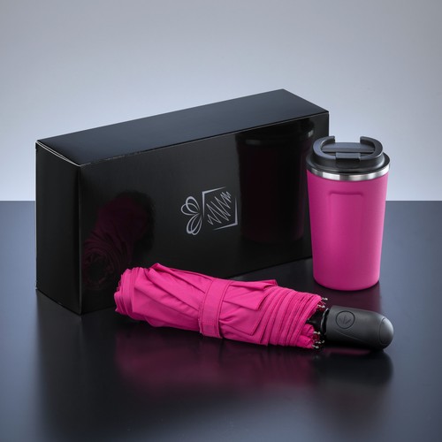 TRAVELLER SET: THERMAL MUG NORDIC 350 ml & FULL AUTOMATIC UMBRELLA TRAVELLER SET: THERMAL MUG NORDIC 350 ml & FULL AUTOMATIC UMBRELLA
