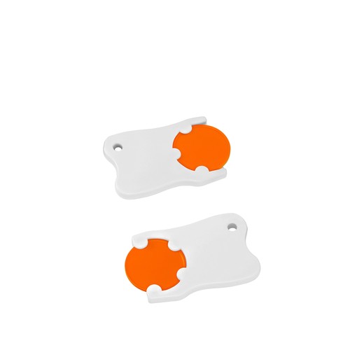 Porte-clés jeton1€ "dent" Porte-clés jeton1€ "dent"