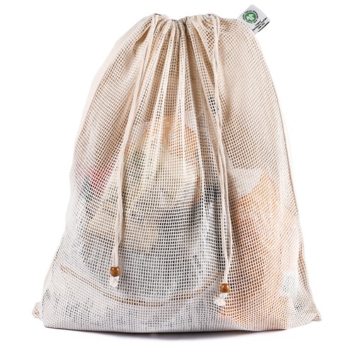 ORGANIC COTTON BIG DRAWSTRING BAG