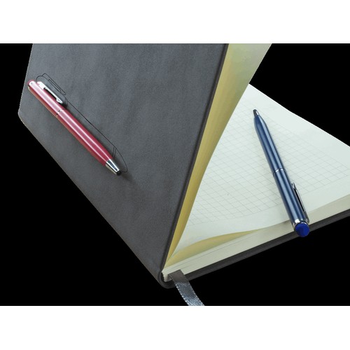 Magnetic notebook with a pen