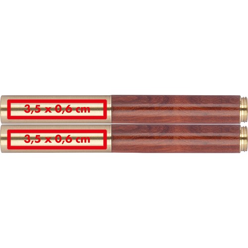 Writing set (brass and wood)
