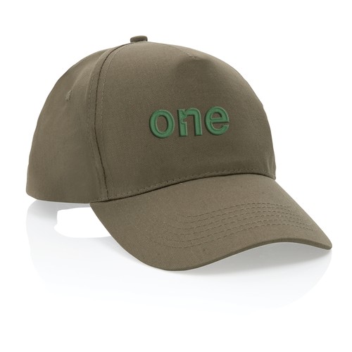 Casquette 5 panneaux en coton recyclé 190gr IMPACT Casquette 5 panneaux en coton recyclé 190gr IMPACT