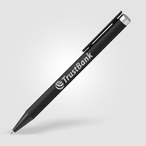 Stylo bille Volos en aluminium recyclé, finition miroir couleur