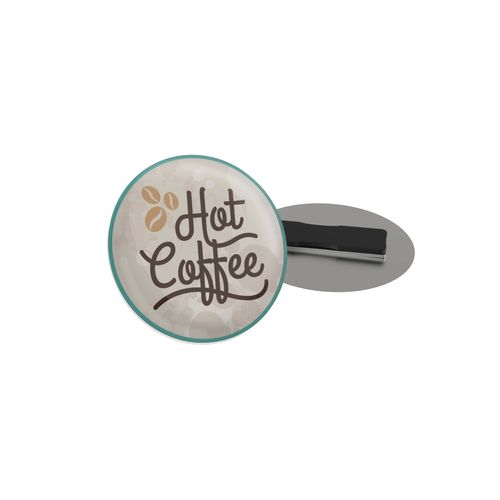 Badge Megan, Round, 40 mm, Magnet, Doming in full color