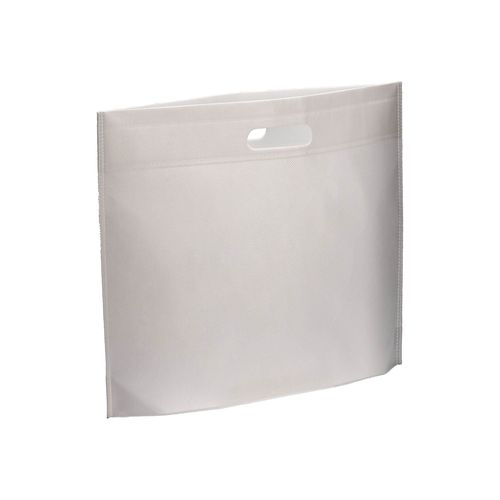 70 g/m2 R-pet heat-sealed shopping bag, die-cut handles. 70 g/m2 R-pet heat-sealed shopping bag, die-cut handles.