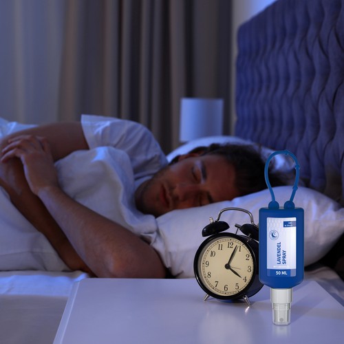 Lavender Spray, 50 ml Bumper blue, Body Label (R-PET) Lavender Spray, 50 ml Bumper blue, Body Label (R-PET)