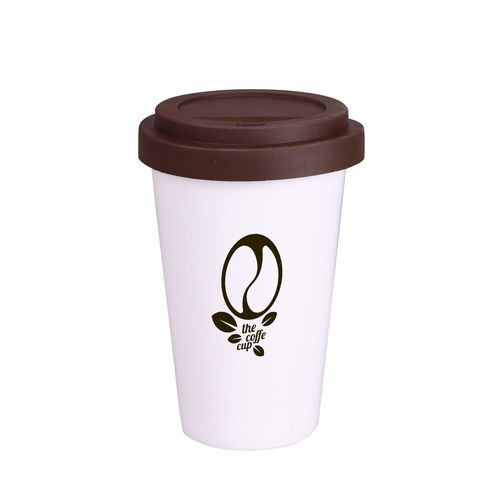 Becher Freedom Classic 280ml weiß/braun Becher Freedom Classic 280ml weiß/braun