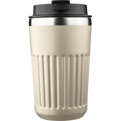 Tazza termica da viaggio in acciaio inox riciclato doppia parete 400 ml Chiara Tazza termica da viaggio in acciaio inox riciclato doppia parete 400 ml Chiara