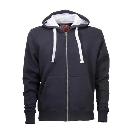 Felpa da uomo a zip intera, con cappuccio e 2 tasche frontali Felpa da uomo a zip intera, con cappuccio e 2 tasche frontali