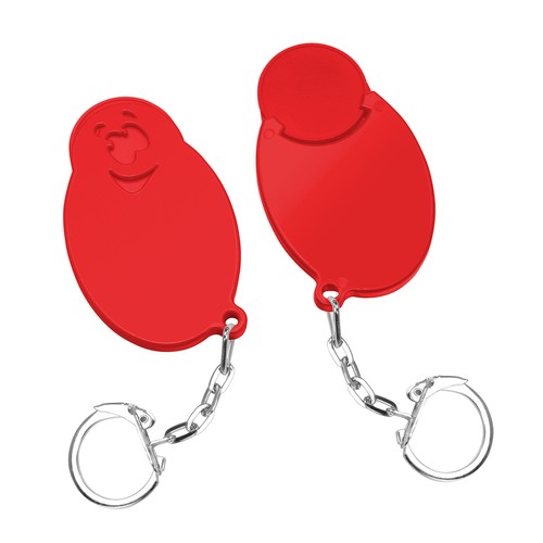 Chip holder with 1€ chip "face" Chip holder with 1€ chip "face"