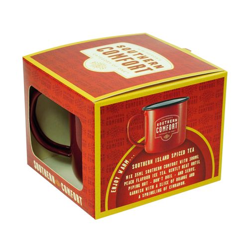 Boîte présentoir pour mugs en émail couleur (assemblé)