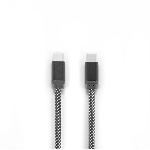 NADELLA. Câble USB-C vers USB-C avec gaine tressée en polyester (60 W) et système magnétique pour un enroulement facile NADELLA. Câble USB-C vers USB-C avec gaine tressée en polyester (60 W) et système magnétique pour un enroulement facile